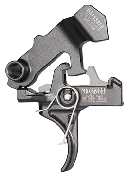 Picture of Geissele Automatics Super Scar Black Oxide Curved Trigger Two-Stage 3.20-4.60 lbs Draw Weight for FN SCAR 05157