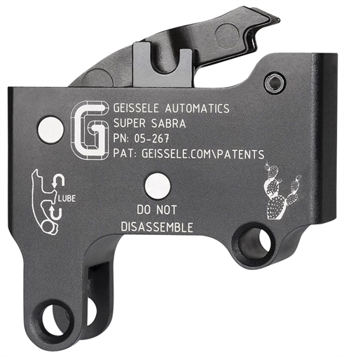 Picture of Geissele Automatics Super Sabra Trigger Pack Two-Stage Curved Trigger with 5.50-7.50 lbs Draw Weight & Black Oxide Finish for IWI Tavor, X95 05267