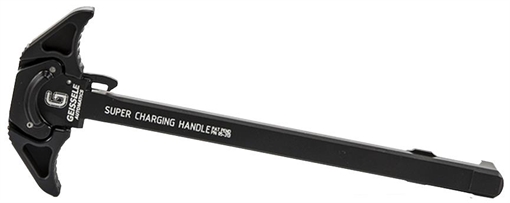 Picture of Geissele Automatics Super Charging Handle SCH, 7.62", 7075-T6 Aluminum, Ambidextrous, Black Finish, Fits AR 10 05-476B 05476B