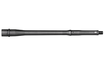 Picture of Geissele Automatics Rifle Barrel, 5.56 NATO, 13.9" Cold Hammer Forged Barrel, 1/2X28 Thread Pitch, Fits AR-15, Chrome Lined, Geissele Taper Profile, Mid-Length Gas System, Manganese Phosphate Finish, Black 05-2989