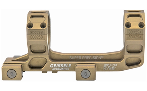 Picture of Geissele Automatics Super Precision, Mount, 30mm, Desert Dirt Color, Anodized Finish, Product Finishes, Shade Variations and Other Imperfections Are Normal Due to the Manufacturing Process 05-404S