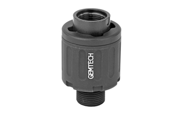 Picture of Gemtech 22 QDA Assembly, Quick Attach/Detach Adapter, 22LR, Black Finish, Includes One Thread Mount, One Adapter, and an Installation Wrench 12201