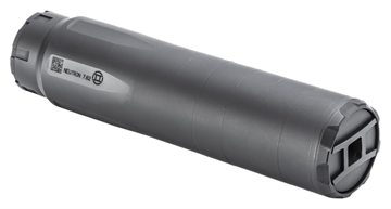 Picture of Gemtech Neutron, Rifle Suppressor, 7.62MM, Weight 16.1oz, Length 6.6", Diameter 1.64", Threads 5/8X24, Stainless Steel and Titanium, High-Temp Cerakote Finish, Black 14178