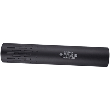 Picture of Gemtech TRACKER, Rifle Suppressor, .30 Cal Hunting Suppressor, Weight 11.3oz, Length 8", Diameter 1.5", Black Finish 12116