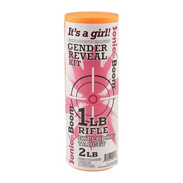 Picture of Sonic Boom Sonic Boom Exploding Target Gender Reveal Kit Girl 1 lb. Pink SBTGRGIRL