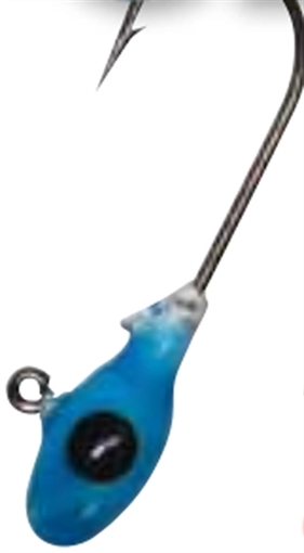 Picture of GENE LAREW 1/24oz MO GLO JIG HEAD BLUE 10BG BG124MGH17-10