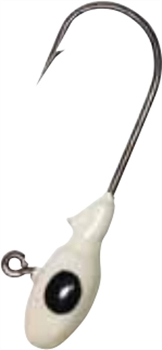 Picture of GENE LAREW 1/8oz MO GLO JIG HEAD WHITE 10BG BG18MGH43-10