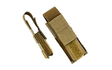 Picture of GunfightersINC Kenai Holster Accessories, Magazine Pouch, Universal Fit, Nylon with Velcro Pull Tab, Coyote Brown AOKMCOY