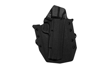 Picture of GunfightersINC Ronin, Outside Waistband Holster, Fits 1911 5" Government Models (No Rail), Kydex Construction, Black, Right Hand R0-1911GOV-0101111