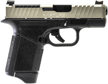 Picture of Gforce Arms Rapture Sub-Compact Frame 9mm Luger 12+1 3.25" Black Steel Barrel, Nickel Optic Cut/Serrated Steel Slide, Gray Cerakote Polymer Frame GF932512GN