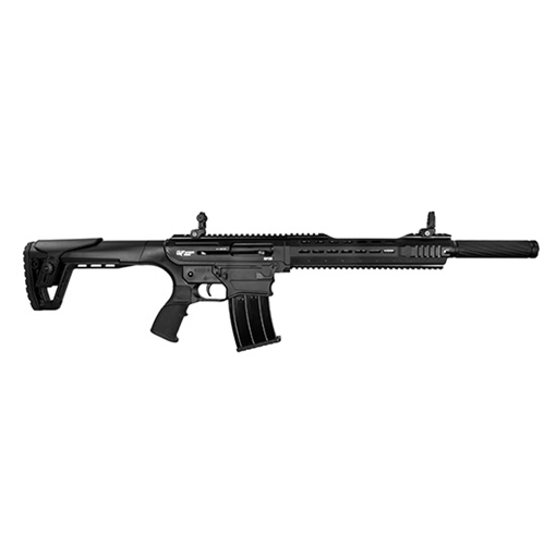 Picture of Gforce Arms GF25 12 Gauge Semi-Auto 3" 5+1 20" Black Cerakote Spiral Threaded Barrel, Black Cerakote Picatinny Rail Aluminum Receiver, Black Adjustable Synthetic Stock w/Black Rubber Grip GF251220