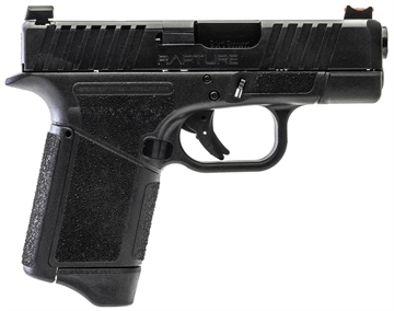 Picture of Gforce Arms Rapture Sub-Compact Frame 9mm Luger 12+1 3.25" Black Steel Barrel, Black Optic Cut/Serrated Steel Slide, Black Cerakote Polymer Frame GF932512BB