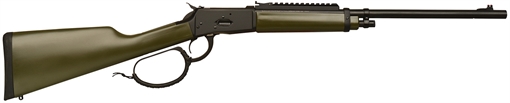 Picture of Gforce Arms Saddlehorn 357 Mag 10+1 16.50" Black Steel Barrel, Black Picatinny Rail Aluminum Receiver, Fixed Green Synthetic Stock GFLVR357OD