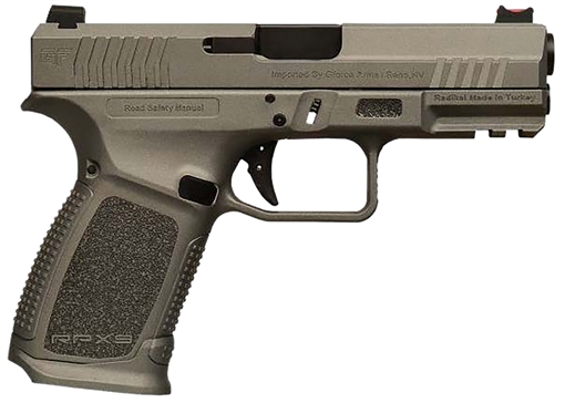 Picture of Gforce Arms GFRPX3C9TG Exodus 9mm Luger 15+1 4.02" Black Steel Barrel, Tactical Gray Cerakote Serrated Steel Slide, Tactical Gray Polymer Frame w/Accessory Rail, Textured Grip GFRPX3C9TG GFRPX3C9TGF