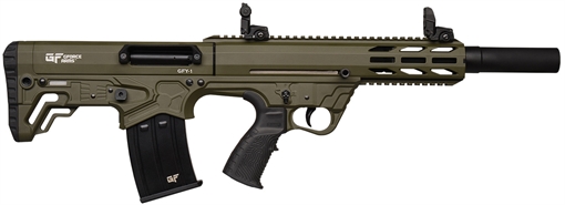 Picture of Gforce Arms GFY-1 USA 12 Gauge Semi-Auto 3" 5+1 18.50" Black Threaded Barrel, OD Green Cerakote Aluminum Receiver w/Picatinny Rail, OD Green Bullpup Polymer Stock, Polymer Grip GFY11220ODG