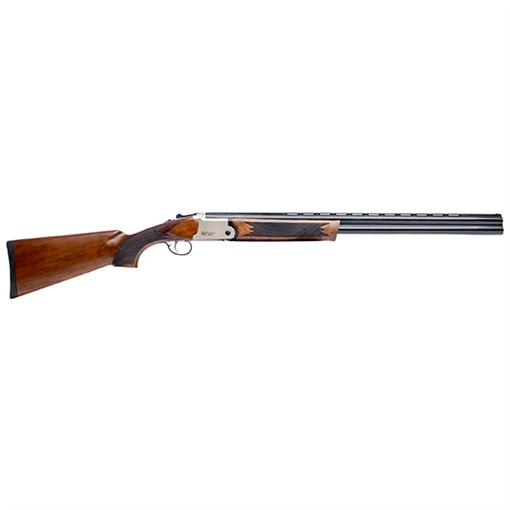 Picture of Gforce Arms Filthy Pheasant Full Size 20 Gauge Break Open 3" 2rd 28" Black Over/Under Vent Rib Barrel, Nickel Engraved Aluminum Receiver, Turkish Walnut Wood Stock, Ambidextrous GFS162028