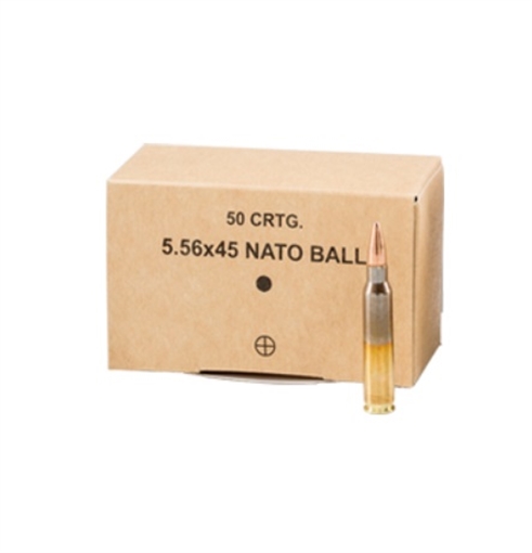 Picture of GGG 5.56MM 55GR FMJ 50RD BOX *24 BOXES PER CASE* 556FMJ