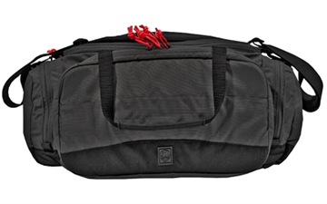 Picture of Grey Ghost Gear Range Bag, Black with Red Zipper Pulls, 500D Cordura Nylon, 9"x20"x7", 1,260 Total Cubic Inches 60200-2