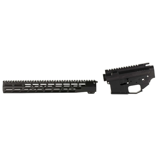 Picture of GREY GHOST AR15 BILLET RECEIVER BUILDERS SET W/15IN HANDGUARD BLACK INCLUDES BARREL NUT/SCREWS GGP-S-LIGHT-RCVR-BS GGP-17-5-OC-V2