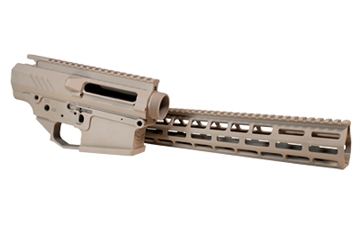 Picture of Grey Ghost Precision AR-10 Receiver Set, Semi-automatic, Lower/Upper Billet Builders Set, 308 Winchester, 15" MLOK Handguard, Cerakote Finish, Flat Dark Earth E GGP-S-HEAVY-RCVR-BS-FD