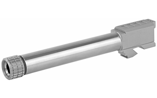 Picture of Grey Ghost Precision GGP-17, Match Grade Barrel, Threaded, Fits Glock 17 Gen3-4, 9MM, 416R Stainless Steel, Non-Coated BARREL-G17-T-NC