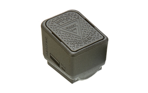 Picture of Ghost Inc. Mother of All Baseplates, LoViz, Mag Extension, +4 Rounds of 9MM or 3 Rounds of 40, Matte Finish, Black, Fits Glock 2-5 19/23/32 GHOGL19LOVIZ-4BLK