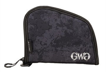 Picture of Girls With Guns Midnight Handgun Case 8" Black/Shade Blackout Camo, Locking Zipper 9078