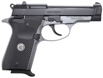 Picture of Girsan MC14 G84, Semi-automatic, Double/Single Action, Aluminum Frame Pistol, Compact, 380ACP, 3.8" Barrel, Two Tone Finish, Black and Silver, 13 Rounds, 1 Magazine 390827