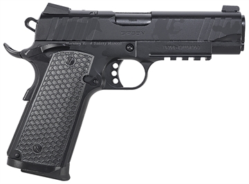 Picture of Girsan MC1911C Influencer, 1911, Semi-Automatic, Metal Frame Pistol, Commander Size, 45ACP, 4.4" Barrel, Optics Ready Slide, Steel, Camo Finish, Black, Composite Grips, 3-Dot Sights, Ambidextrous Safety, 8 Rounds, 1 Magazine 391154