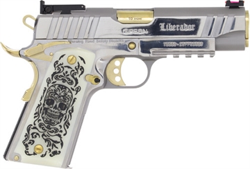 Picture of GIRSAN MC1911 LIBERADORE 10MM COMMANDER SS/GOLD ENGRAVED 8RD 391052
