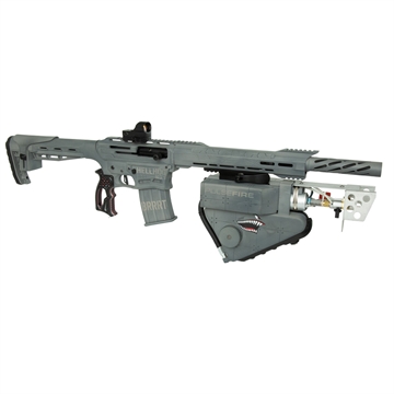 Picture of Gladiator Customs HellHog Shotgun w/Flamethrower 12 ga. 20 in. Grey w/Pulsefire UBF HELLHOG12-UBF