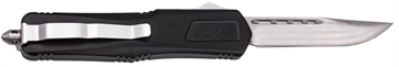 Picture of Great Lakes Firearms GLKMDSMTBLK GLFA Medium 3.50" OTF Plain Steel Blade, Black Cerakote Aluminum Handle GLKMDSMTBLK 638457794427