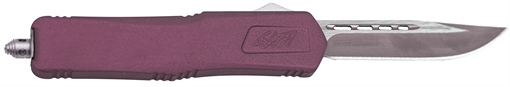 Picture of Great Lakes Firearms GLKMDSMTCHY GLFA Medium 3.50" OTF Plain Steel Blade, Black Cherry Cerakote Aluminum Handle GLKMDSMTCHY GL-KMD-SMT CHY