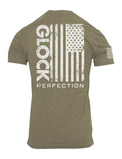 Picture of GLK AP96402 PERFECTION FLAG TEE 3XL GRN