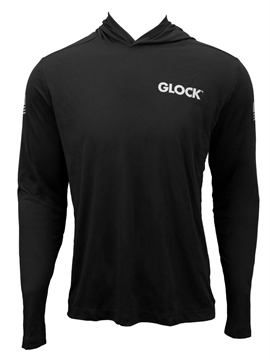 Picture of GLK AP96409 HOODED PERFORMANCE SHIRT S   BLK