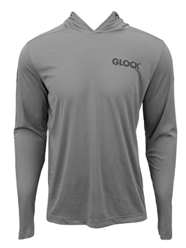Picture of GLOCK HOODED PERFORMANCE LONG SLEEVE SHIRT MED GREY AP96416