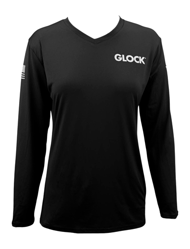 Picture of GLK AP96421 LADIES PERFORMANCE SHIRT BLK S