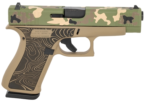 Picture of Glock G48 Gen5 Slim Compact Frame 9mm Luger 10+1 4.17" Black GMB Barrel Serrated Steel Slide Polymer Frame w/Beavertail PA4850204-EXPHUNT