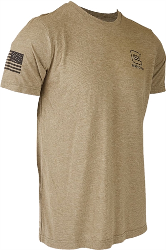 Picture of Glock 2nd Amendment Tee Olive Cotton/Polyester Short Sleeve Large AP96314