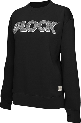 Picture of Glock Crewneck Raglan Fleece Black Cotton/Polyester Long Sleeve 2XL AP96259