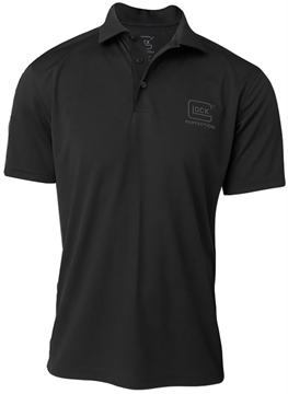 Picture of Glock Glock Perfection Polo Black Polyester Mesh Short Sleeve Medium AP96212