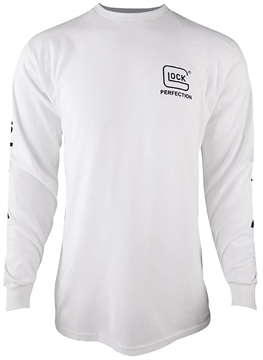 Picture of Glock Perfection Long Sleeve Tee White Pre-Shrunk Cotton Long Sleeve Medium AP96093