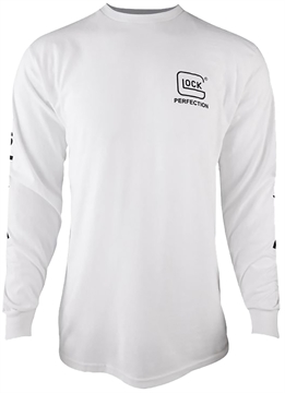 Picture of Glock Perfection Long Sleeve Tee White Pre-Shrunk Cotton Long Sleeve 2XL AP96096