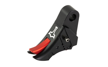Picture of Glockmeister TYR, Trigger, Black Shoe/Red Safety, For Glock Gen 5 TYRG5BLREDS