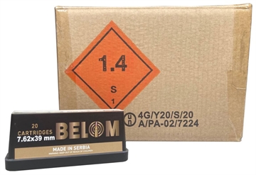 Picture of GLOBAL ORDNANCE BELOM 7.62X39 BRASS 123GR FMJ 480RD CASE 8606110608185 860611608185