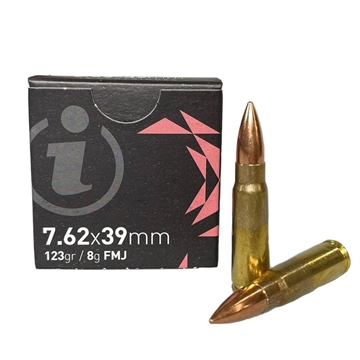 Picture of Global Ordnance Igman Rifle Ammunition 7.62x39mm 123 gr FMJ 2405 fps 15/ct 3877002037092