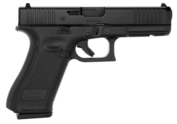Picture of GLOCK 17 G17 GEN 5 BFG HGA 9MM 4.49 IN BBL FS 5LB BLACK 3 17RD MAGS FRNT SERRATIONS MOS BFG FRAME PA175S203MOSBFG