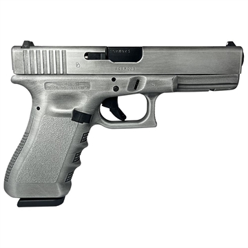 Picture of Glock 17 Gen 3 Custom "Crushed Distressed Silver" Handgun 9mm Luger 17/rd Magazines (2) 4.49" Barrel USA UI1750203 MODCSD