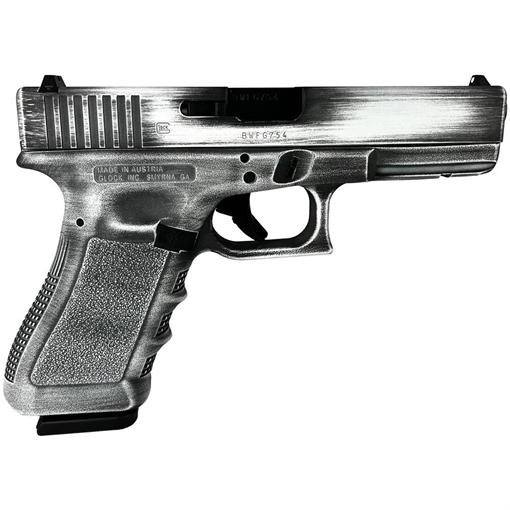 Picture of Glock 17 Gen 3 Custom "Destressed White" Handgun 9mm Luger 17/rd Magazines (2) 4.49" Barrel Austria PI1750203 MODWD