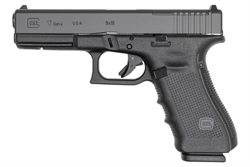 Picture of Glock 17 Gen 4 MOS Handgun 9mm Luger 17/rd Magazines (3) 4.49" Barrel Black USA UG1750203MOS